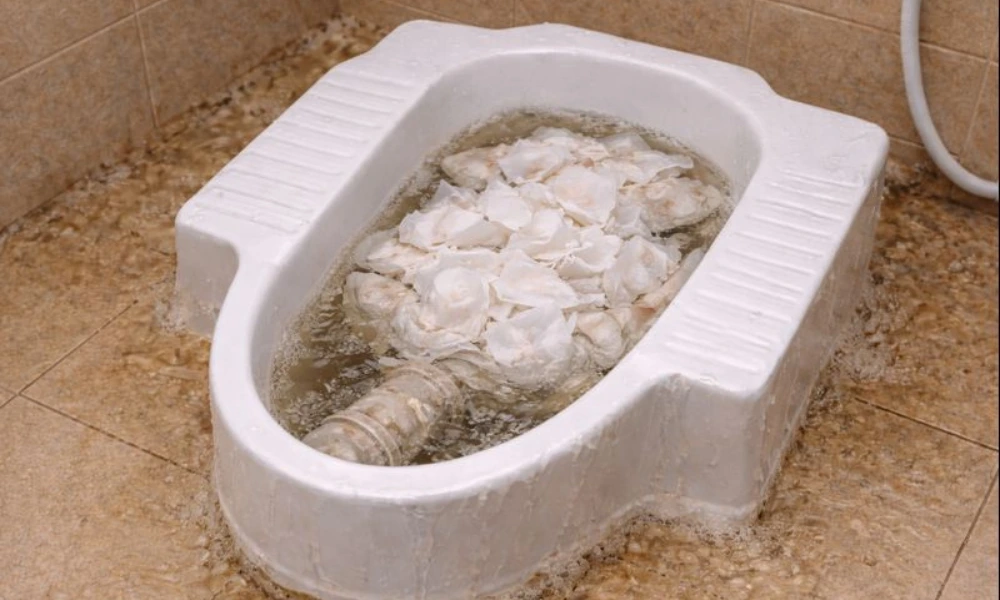 wc mampet karena tisu