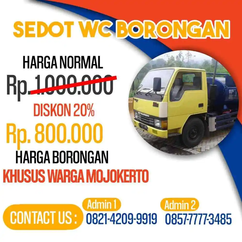 Promo Sedot WC Mojokerto Borongan