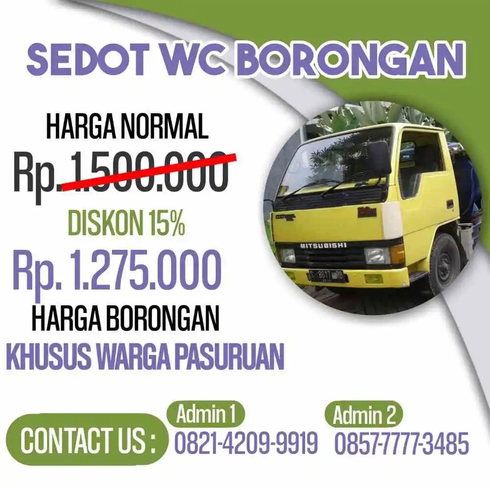 Promo Sedot WC Pasuruan Borongan