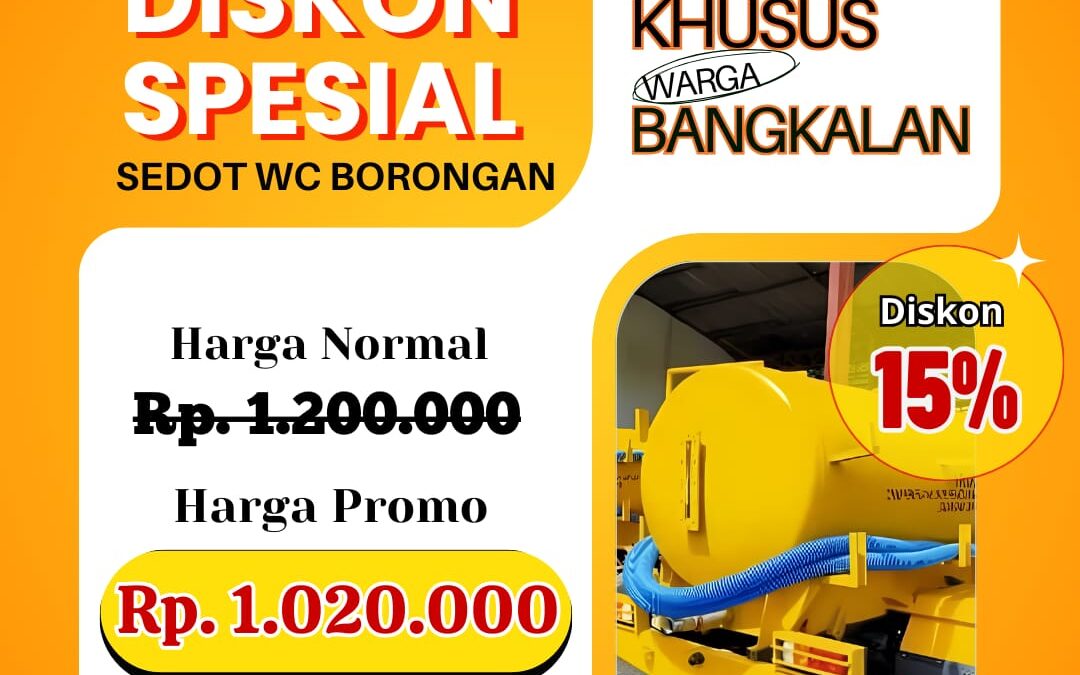 Sedot WC Bangkalan Harga Borongan