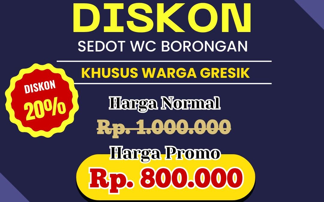 Sedot WC Ujung Pangkah Gresik Borongan