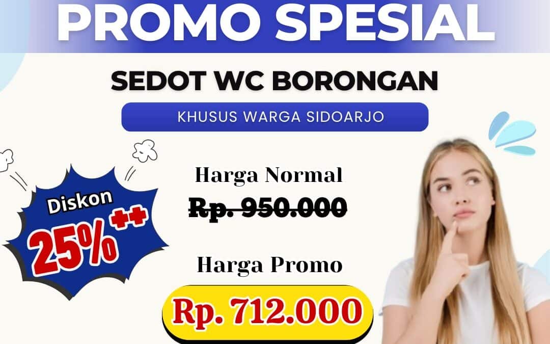 Sedot WC Tanggulangin Sidoarjo Borongan Paling Murah!