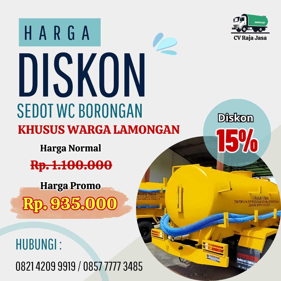 Harga Sedot WC Lamongan